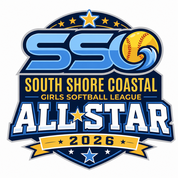 South Shore Coastal Girls Softball League All-Star Logo